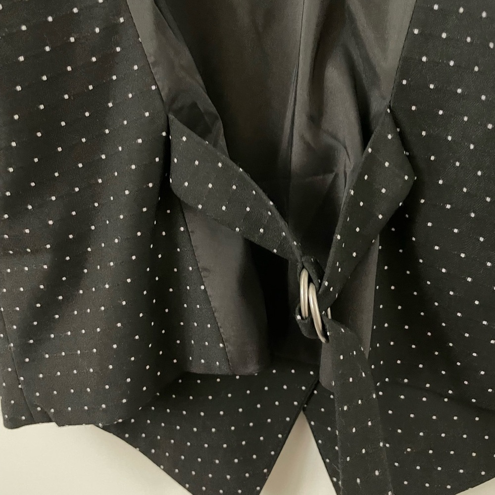 Black White Dotted Adjustable Vest - Picture 4 of 4